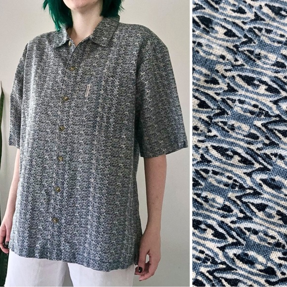 Columbia Other - ❤️ LAST DAY Vintage Y2K 2002 Columbia Short Sleeve Button Down Ikat Shirt
